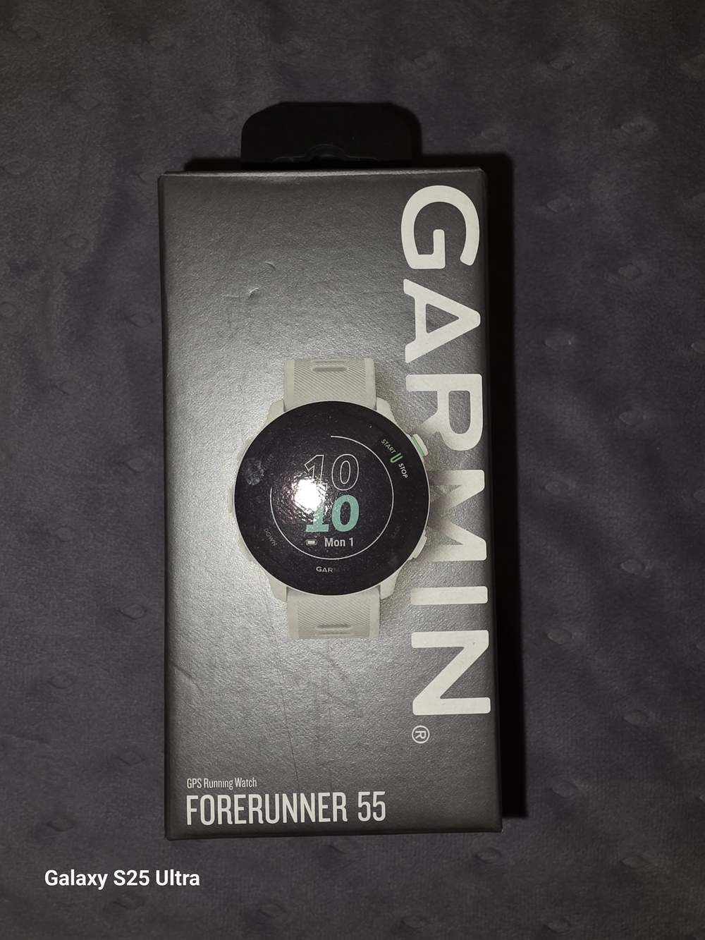 garmin Forerunner 55 GPS Running Watch - White and Black